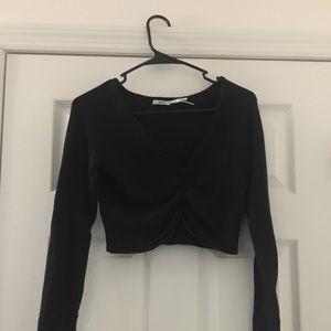 Black crop top